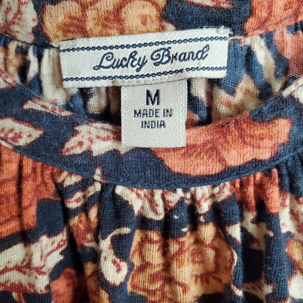 Lucky Brand Floral Dress, Size Medium - Picture 4 of 6
